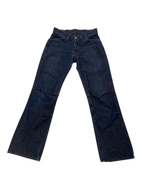 Pepe jeans London blue women 100% cotton high rise bootcut straight 90’s size 28